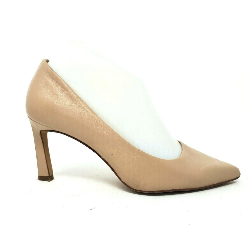 VINCE CAMUTO Beige Leather Heels